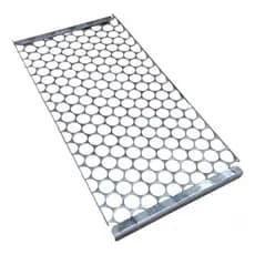 Grelha Auxiliar Inox Moeda Kit Churrasqueira Giratória 18x45 Brasa Grill