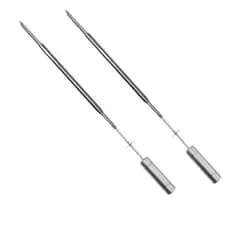 Espeto Espada Inox Churrasqueira Giratória Brasa Grill 2 Un.