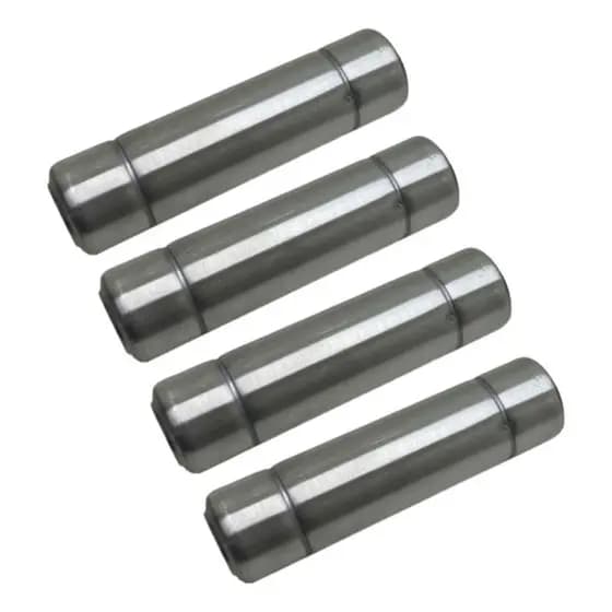 4 Cabos De Espetos - Madeira Revestidas Aluminio Furo 6mm