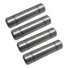 4 Cabos De Espetos - Madeira Revestidas Aluminio Furo 6mm