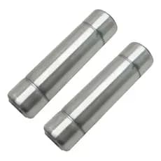 2 Cabos Madeira Revestida Em Aluminio Para Espetos E Grelhas