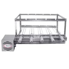 Brasa Grill Tradicional Gira 5 Espetos Churrasqueira Elétrica Giratória Bi Volts