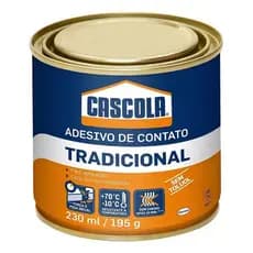 Adesivo Cola De Contato 195g Cascola Sem Toluol Tradicional Prateado