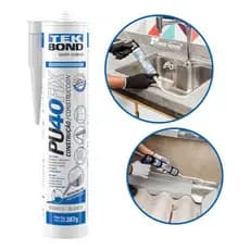 Silicone Pu 40 Fix Colas Multiuso Branco 387g Tek Bond