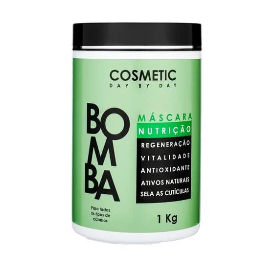 Máscara de Tratamento Bomba 1kg – Máscara Capilar Nutrição Profunda e Força + Reposição de Massa