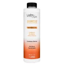 Shampoo de Mandioca 1L Light Hair – Tratamento de Crescimento, Fortalecimento e Hidratação Profunda