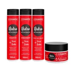 Kit plástica Capilar Hidro Reconstrução Light Hair - Cronograma Completo (4 itens)