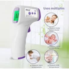 Termometro Infravermelho Multiuso - Mede Corpo Agua Leite Mamadeira Banho Bebe Digital Sem Contato