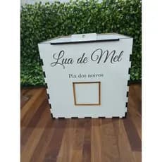 Caixa para o Corte da Gravata e Sapatinho da Noiva | Operação Lua de Mel para Casamento com QR Code
