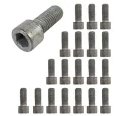 KIT 20x PARAFUSO ALLEN 8.8 CABEÇA CILÍNDRICA ROSCA TOTAL