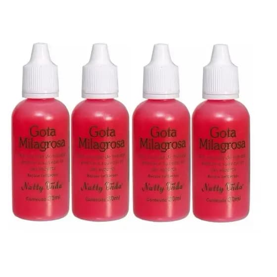 Kit com 4 unidades Gota Milagrosa Para os Pés Combate Rachadura 30ml
