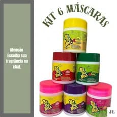 6 Mascaras Hidratação Capilar BaBaBell  500 G. Bell Corpus