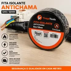 Kit Fita isolante com 10 unidades de 5 Metros Alta Qualidade Anti-Chamas Para Uso Geral