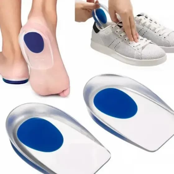 Palmilha Calcanheira Silicone Gel Macia Conforto e Amortecimento