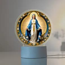 Luminária colorida Led UV - Nossa Senhora Das Graças, Religiosos, Fé