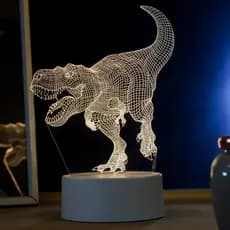 Luminária LED 3D de Mesa/Luz Noturna Presente/Decoração T-rex 3D,tiranossauro rex,Dinossauro