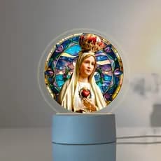 Luminária colorida Led UV - Nossa Senhora de Fatima, Religiosos, Fé