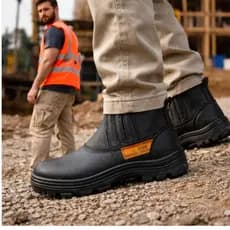 Bota Masculina Trabalho Bico Duro Segurança Couro Legítimo