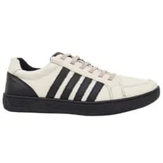Sapatenis Casual Masculino Couro Sintético Listras