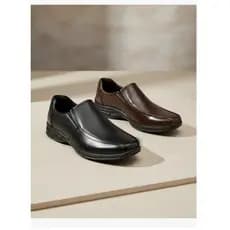 Kit 2 Pares de Sapato Casual Couro Legítimo Fácil Calce