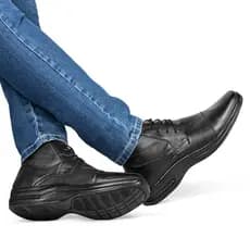 Bota Social Masculino Confort Social Ortopédico Confortável