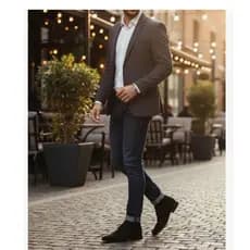 Bota  Social Sapato Masculino Social clássico Oxford Nobuck 1090