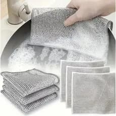 Kit 6/12/18/24 Panos De Limpeza Aço Premium Arear Panela Fogão Toalha Louça Tira Gordura Reutilizável