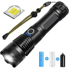 Lanterna Tática Led T9 2990000 Lumens Longo Alcance Recarregável Camping Sitio