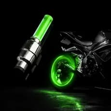 Tampa de Válvula com LED para Moto e Bicicleta Luz Neon Decorativa para Roda e Pneu Azul Verde Rosa