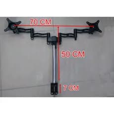 PÉ BASE SUPORTE ARTICULADO PARA 2 MONITORES