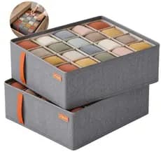 Organizador Gaveta 20 Nichos Colmeia Roupa Íntima Calcinha Meia Cueca Dobrável Armário Closet Cesto TNT