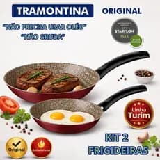 Frigideira Antiaderente Tramontina  Aluminio Turim jogo 2 Peças Serie Especial