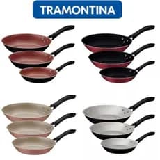 Frigideira Antiaderente Tramontina Aluminio Caribe jogo 3 Peças