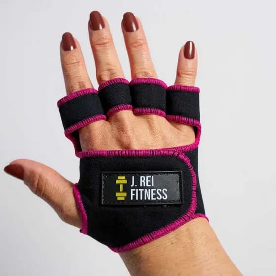 Luva Fitness Para Academia Sem o Polegar O Par Antiderrapante Unissex Musculação Bike e Crossfit