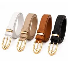 Cintos Feminino da Moda Ajustavel Com Fivela Dourada Estilosa Cinto Estilo Coreano Casual Para Jeans Vestido Saia Shorts