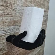 SUPORTE PAPEL HIGIÊNICO SUPORTE TOALHA  FORMATO MÃO BANHEIRO  IMPRESSÃO 3D
