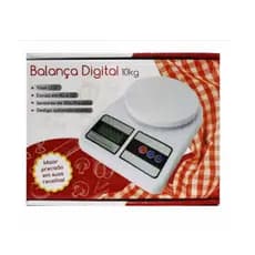 Balança Digital de Cozinha 10Kg – Alta Precisão com Visor LCD – Sakes Comercial