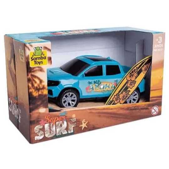 Carrinho Pick-Up Super Surf com Prancha – Samba Toys