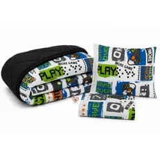 Kit Edredom Solteiro Dupla Face + Jogo De Lençol Infantil - Decoração Quarto Temático Kids