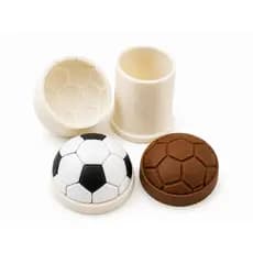 Ejetor Brigadeiro Bola de Futebol 3D | Carimbo para Doces e Confeitaria | Molde Tema Futebol para Festas