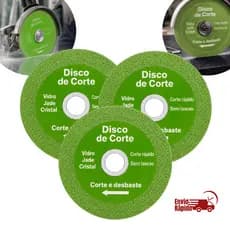 Disco de Corte Diamantado Vidro Porcelanato 100mmx20mm Super Fino Diamantado