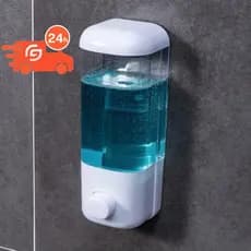Dispenser De Parede Porta Álcool em Gel Detergente Sabonete Líquido 500ml Parede com Ventosa Sabão