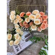Rosa Artificial com 7 Flor