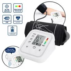 Medidor de pressão arterial Monitor digital aparelho manometro portatil esfigmomanometro automatico
