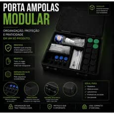 BIG Juice Box - Porta Ampola | Case Amplas Fisiculturismo GYM | Porta frasco | Testo | Hormonio | TRT | Bujão 10ML
