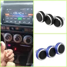 3 Pçs/set Carro Liga De Alumínio Interior Do AC Botão Ar Condicionado Capa Para Honda Pré-2008 Everus S1 Velho Ajuste Ci