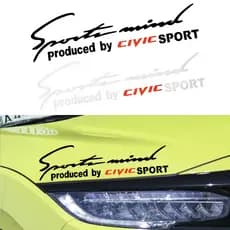 2 Cores Luzes Esportivas Adesivo De Sobrancelhas Para Honda Civic All Year Acc .