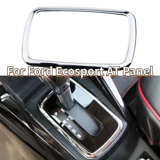 No Painel De Mudança De Engrenagem Do Carro Capa Guarnição Adesivo Para Ford Ecosport 2013-2016 2017-2021 ABS Chrome Ace