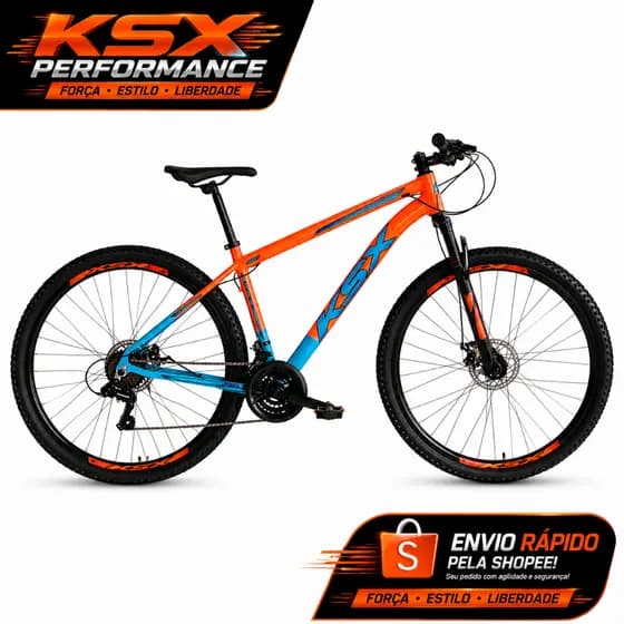 BICICLETA BIKE ARO 29 MTB ALUMÍNIO KSX SD7 21V MARCHAS INDEX CABEAMENTO INTERNO BCL UNISSEX
