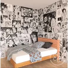 Papel de Parede Adesivo, Solo leveling, Jujutsu, Frieren, Dandadan lambe lambe de anime mangá